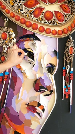 Shekinah - NEW paper portrait - watch my creative process! www.artyulia.com | Yulia Brodskaya