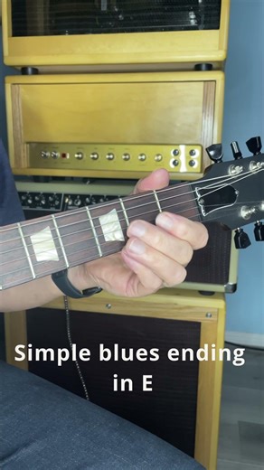 Blues ending lick in E #bluesguitar #bluescommunity #electricguitar #blueslicks #shorts