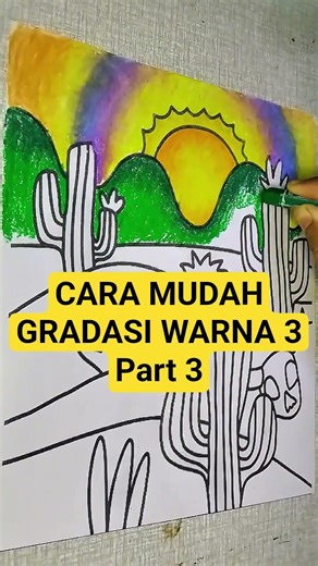 oil pastel tutorial for beginners #crayon #art #drawing #krayon #painting #menggambar #tutorial