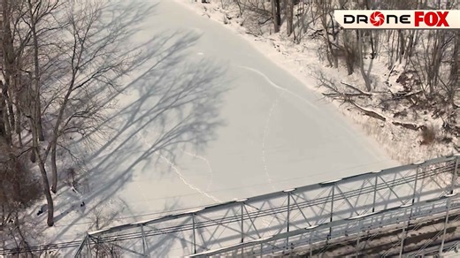 Watch: Firefighters practice ice rescue skills on local pond