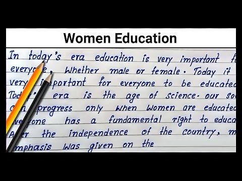 Write English Paragraph on Women Education |How to write best easy & short essay on Women Education