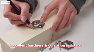 4 Sets Newel Post Fastener, Newel Post Mounting Kit Wood Handrail Installation Hardware Works on Stairs,Column Handrail to Pole Fastener