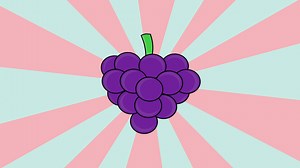 Download animated grapes with a rotating background for free