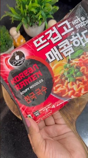 Ching’s Korean Ramen Soupy Noodles Review 🍜 #shorts #koreanramen #chings #noodles