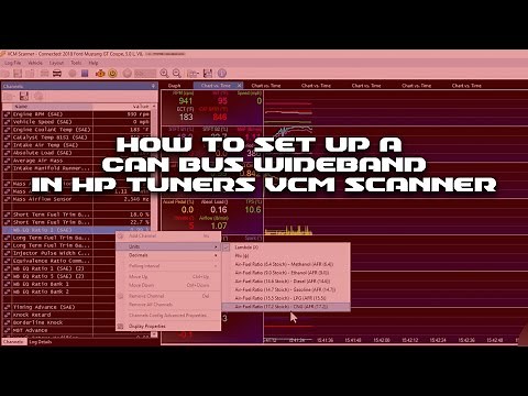 How to set up a CanBus Wideband in HP Tuners VCM Scanner