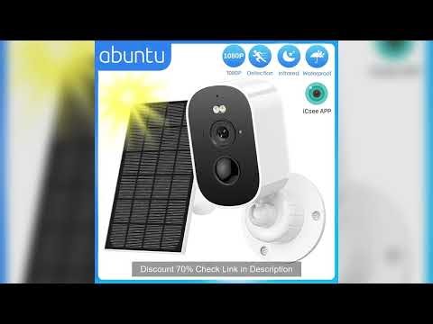 1080P WiFi Camera Solar Outdoor Wireless Battery Powered Bullet Security Camera PIR Motion Alarm Clo