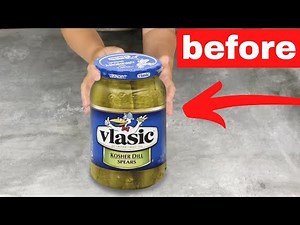 Save your leftover pickle jars for this brilliant idea!