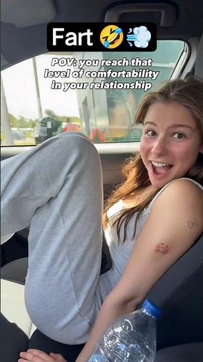 Cute girl farts with loud laugh #funny #fart #funnyshorts
