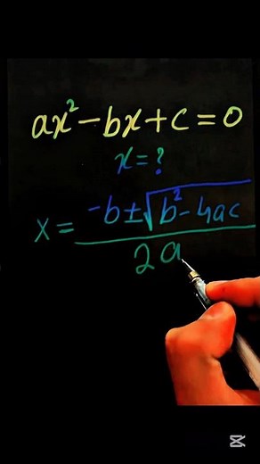 Quadratic equation and Formula #maths #mathematics