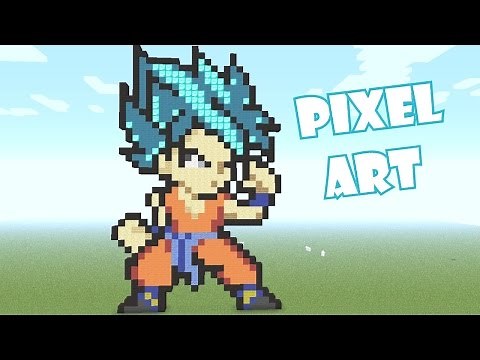 Minecraft Pixel Art: Goku (DBZ) Tutorial español