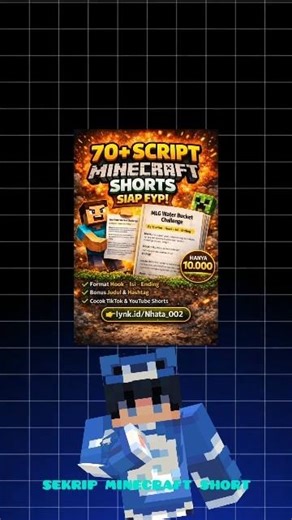 Buat kalian yang kehabisan ide konten wajib punya‼️ #minecraftshorts #produkdigital #minecraft
