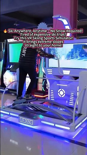 Tired of expensive ski trips? Our VR Skiing Simulator brings the extreme slopes to your home!