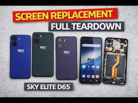 How to Disassemble SKY Devices Elite D65 – Screen Replacement Full Teardown Tutorial