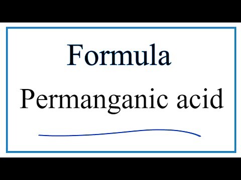 How to Write the Formula for Permanganic acid
