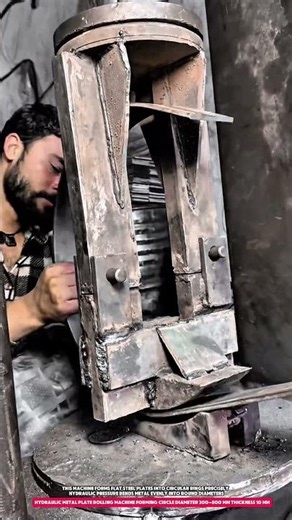 Hydraulic Metal Plate Rolling Machine Forming Circle Diameter 300–800 mm Thickness 10 mm