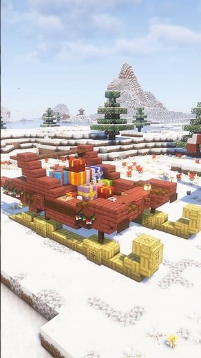 Preparing Santa’s Sleigh for Christmas 🎁 Minecraft Build