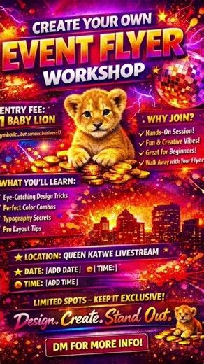 CREATE VIRAL EVENT FLYERS LIKE A PRO 🚀 | Live Workshop (Beginners Welcome!