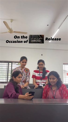 Suswara on Instagram: "A whole decade of baahubali magic , so we had to bring back the feels with oka pranam 🩶🎶 #suswara #gnits #theepicbahubali #bahubali"