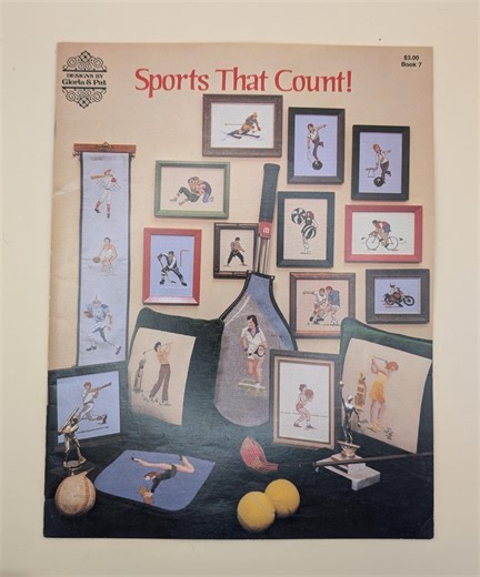 Sports That Count! – 1978 Counted Cross Stitch Book #7 by Designs by Gloria & Pat - Etsy