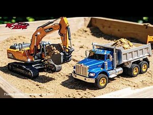 Excavator Digging Adventure | Finding Hidden Treasure in the Sand