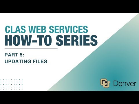 Web Services How-tos: Updating Existing Files