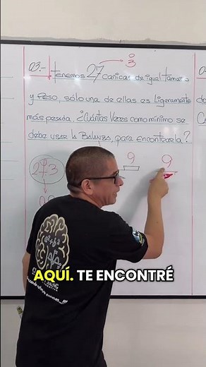 27 canicas y una más pesada ⚖️ ¿Cuántas pesadas mínimas? | Razonamiento Matemático