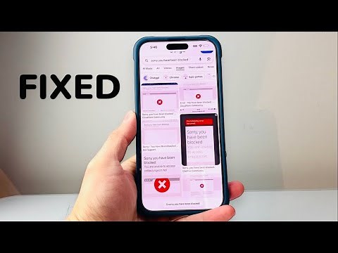 How To Fix Sorry, You Have Been Blocked