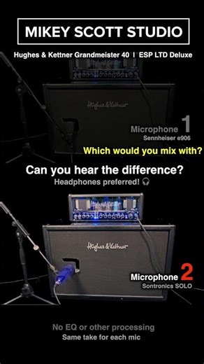 Can You Hear The Difference? Sennheiser e906 vs Sontronics SOLO | Distorted Guitar
