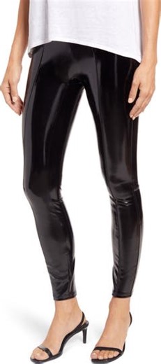 SPANX® Faux Patent Leather Leggings | Nordstrom