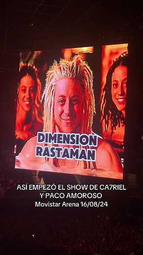 Así empezó el show de Catriel y Paco Amoroso