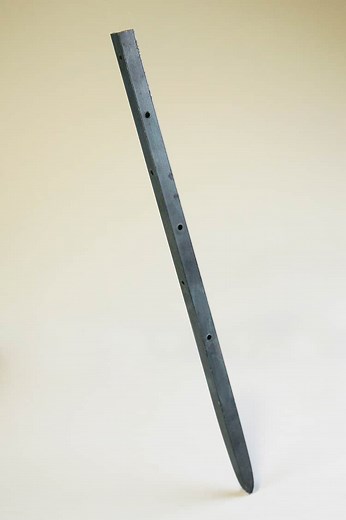 Steel Nail Stake - 5/8" Square Nail Stakes with Holes - SQ - Hogan Company