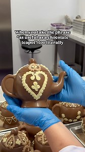Chocolate teapots are useful 😏💜 | Cadbury World