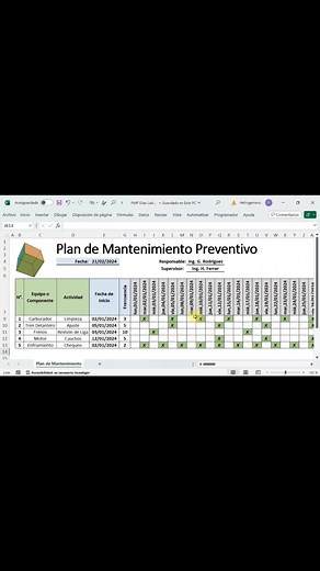 Plan de Mantenimiento Preventivo en Excel: Tutorial Completo
