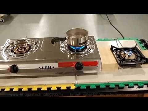HHO Gas Stainless Steel Countertop Cooking Stove - HHO Gas Comparison to Propane Fuel 3-10-2017