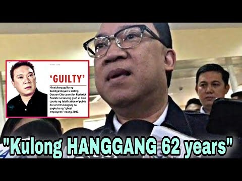 EXCLUSIVE!! Roderick Paulate! Kulong Hanggang 62 years!! GUILTY sa kasong Graft and Falsification!!