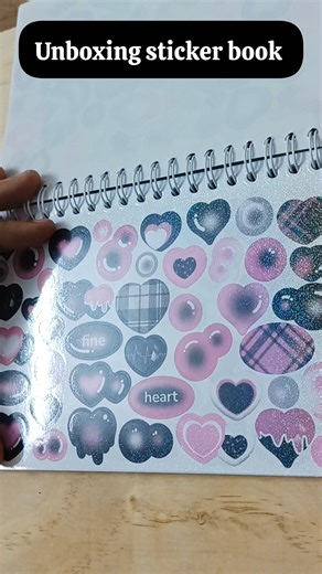 Unboxing cute sticker book #unboxing #asmr #sticker