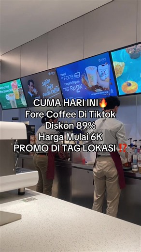 Fore Coffee promo TikTok diskon 89% harga mulai 6K hari ini