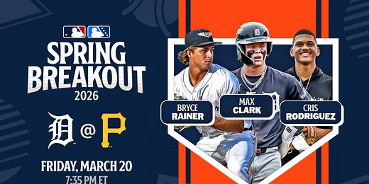 Here's the Tigers' roster for Spring Breakout (Tonight, 7:35 p.m. ET)