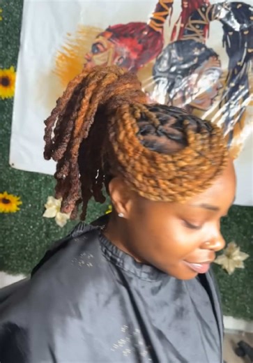 Loc Pony 😍🤌🏾 #Locs #LocPonytail #LocstylesForWomen #Locstyles #FYP | Loc Styles For Women
