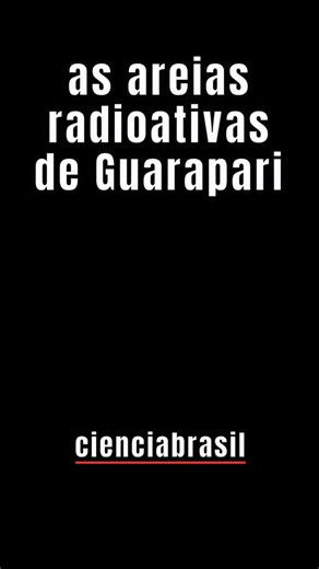 Peter Moon on Instagram: "AS AREIAS RADIOATIVAS DE GUARAPARI Por @petermoonbr - 12/10/2025 REFERÊNCIAS: Niu S. 2011. Radiation protection of workers. Information Note No. 1. International Labour Organization, ISBN 978-92-2-124957-3 Vasconcelos DC et al. 2011. Natural radioactivity in sand beaches of Guarapari, Espírito Santo State, Brazil – A comparative study. 2011 International Nuclear Atlantic Conference - INAC. ABEQUA. ISBN: 978-85-99141-04-5. Veiga R et al. 2006. Measurement of natural radi