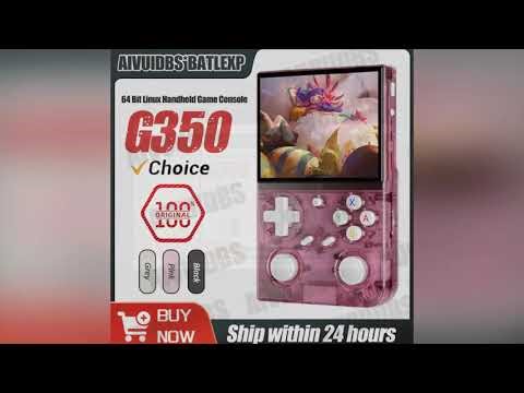 BATLEXP G350 Retro Handheld Game Console Linux 64-bit System 3.5" IPS Screen RK3326 Portable Pocket