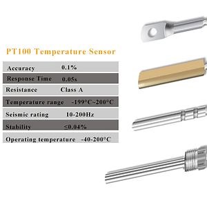 [Hot Item] PT100 Temperature Sensor 1m/2m/3m/4m/5m 304ss High Temperature Probe Waterproof PT100 Temperaturte Sensor Probe