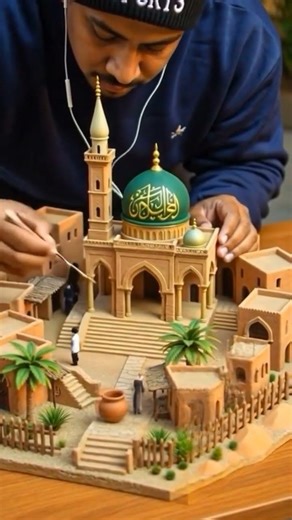 Masjid miniaturing #miniature #naat#islamicmusic