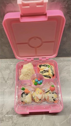 Nasi kepal untuk Bekal anak TK #idebekalsekolah #bekalanaksehat #schooltiffinbox #lunchbox #bentobox