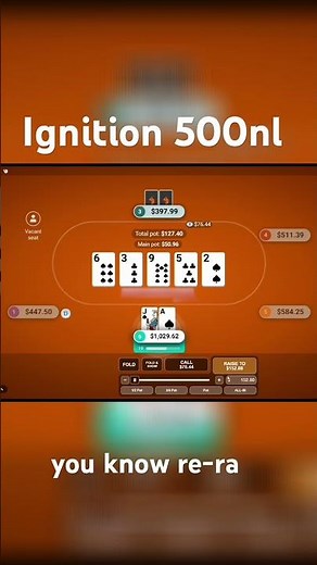 Ignition Poker 500nl gameplay