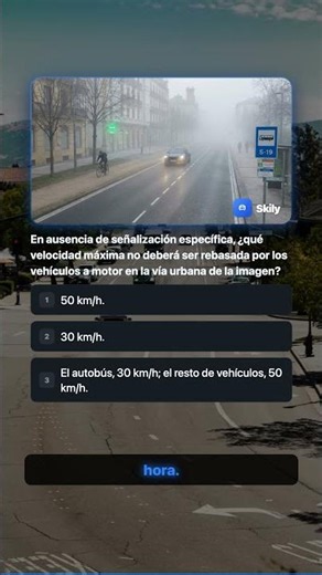 Velocidad máxima en ciudad: ¿sabes a cuánto ir en este examen DGT?