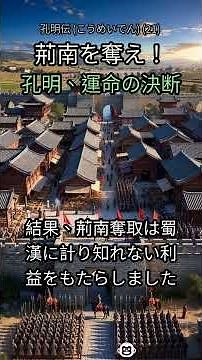 21. たった一つの決断が、三国志の運命を完全に変えた…孔明の秘策とは？💡 #三国志 #孔明 #諸葛亮 #荊南 #赤壁の戦い #歴史解説 #戦略 #蜀漢 #人材 #裏話 #ドキュメンタリー