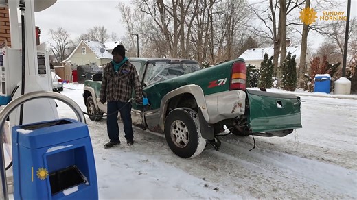 A badly damaged pickup truck in South Bend, Indiana drew attention and online jokes from people who couldn’t believe it was still on the road. But with help from one local resident, strangers looked past the spectacle, came together to raise money for a replacement and made a real difference for the man who depended on it. Steve Hartman reports. | CBS Sunday Morning