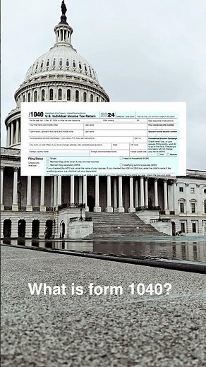What is form 1040? Identifying a federal income tax return.