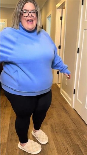 This mock neck sweatshirt comes up to size 3X in plus size and has thumb holes and pockets!